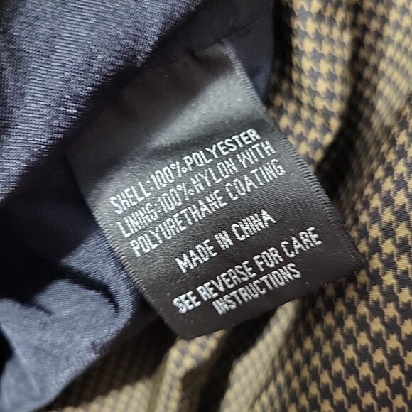 DryJoys by FootJoy Golf Jacket Mens XL Brown Houndstooth Pullover - Picture 13 of 14